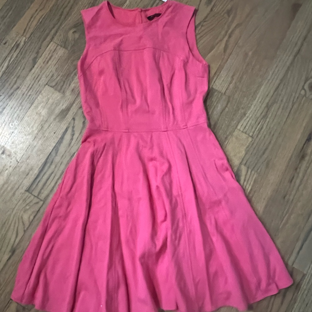 Nanette Lepore hot pink fit and flare Dress